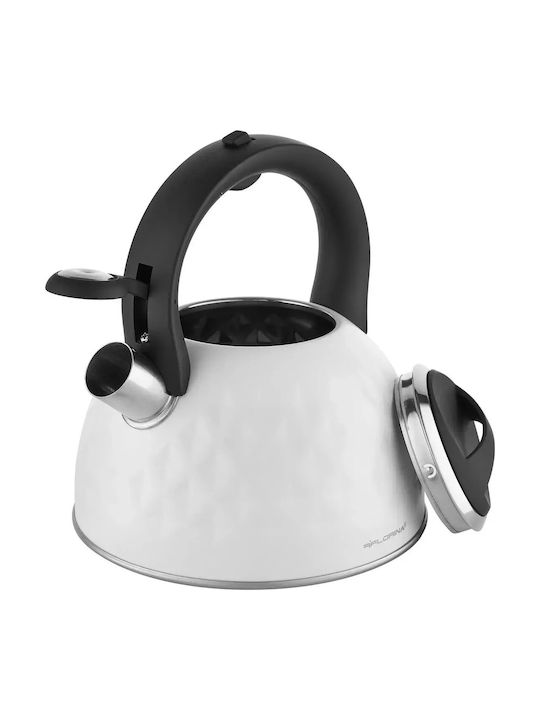 Botti Τσαγιέρα Αλουμινίου Λευκή 2500ml