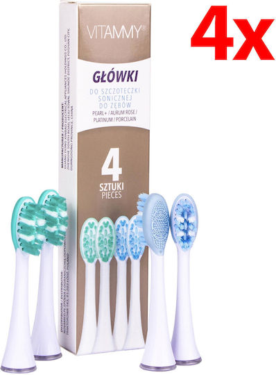 Vitammy Platinum Pearl+ Zahnbürsten-Nachfüllset 4
