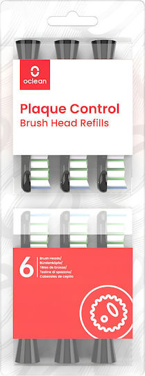 OClean Brush Head Ανταλλακτικές Κεφαλές για Ηλεκτρική Οδοντόβουρτσα 6τμχ