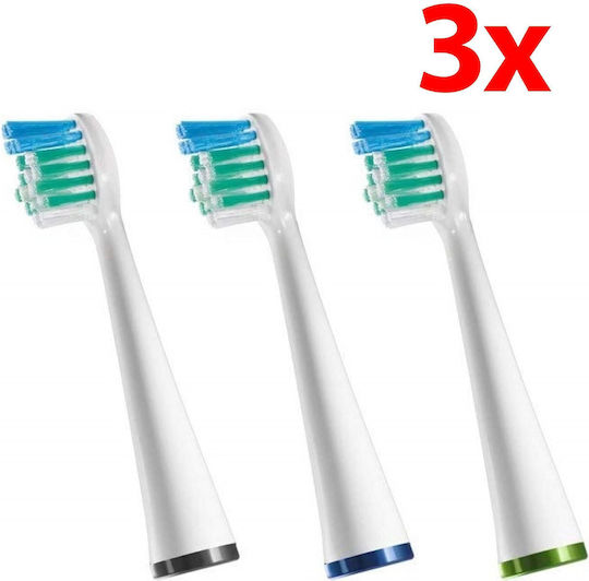 Waterpik Sensonic SRSB-3W Replacement Heads for Electric Toothbrushes 3pcs