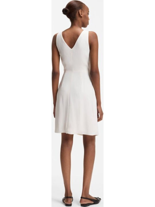 Summer Mini Dress Wrap White