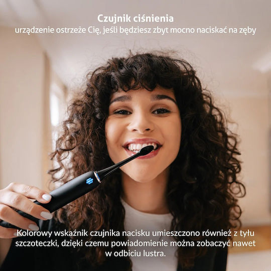 TrueLife Electric Toothbrush with Pressure Sensor and Travel Case Black