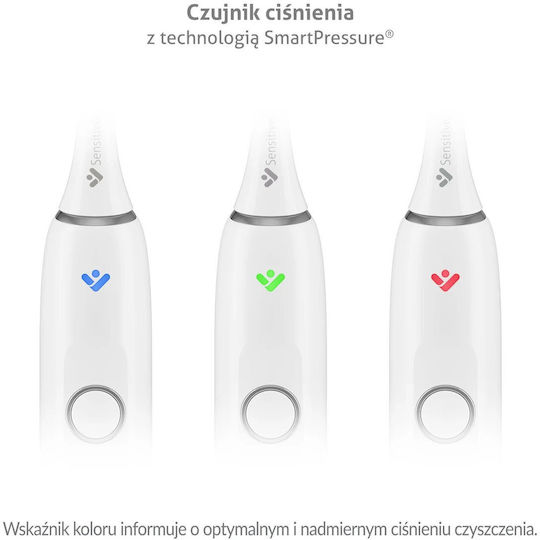 TrueLife Electric Toothbrush with Pressure Sensor and Travel Case White