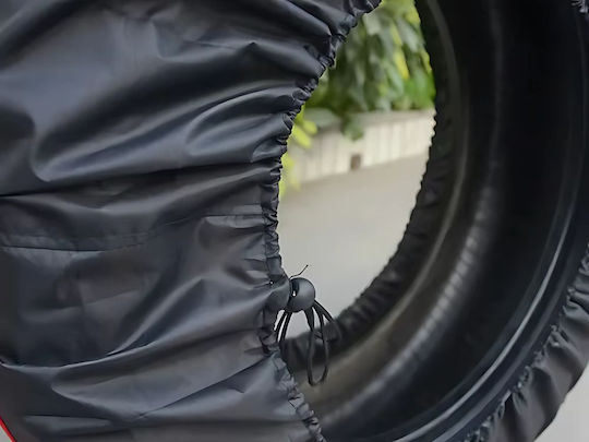Set 4 Huse de Protecție pentru Depozitarea Anvelopelor Zola 13-17 Inch Reglabile Impermeabile Rezistente la Praf Negre