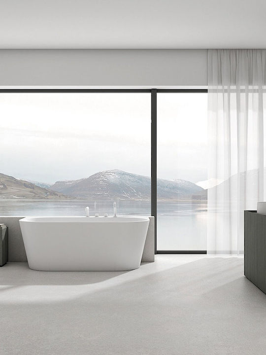 Deante Thermostatic Bathtub Mixing Faucet Complete Set White