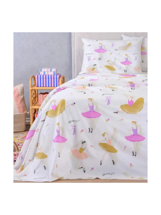Melinen Cotton Single Sheets Set with Elastic Band 100x200cm 3 Pieces