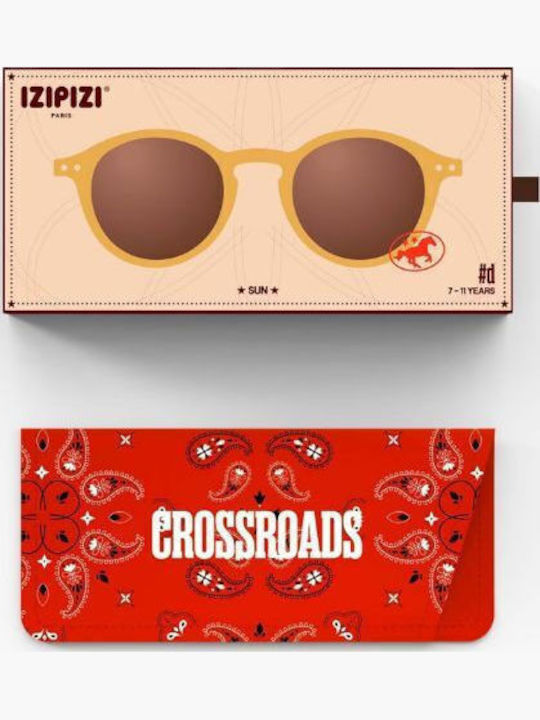 Izipizi #d Οβάλ Παιδικά Γυαλιά Ηλίου με Polarized Καθρέφτη Φακό Καφέ για 7-11 Ετών