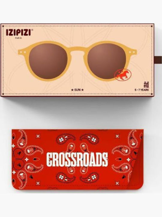 Izipizi Kids Sunglasses With Polarized Mirror Lens Brown For 5-7 Years