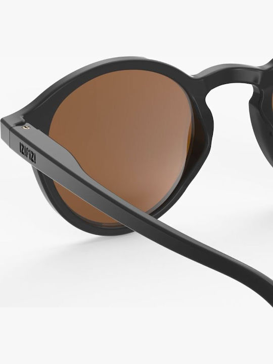 Izipizi Oval Kids Sunglasses with Polarized Mirror Lens Black for 7-11 Years
