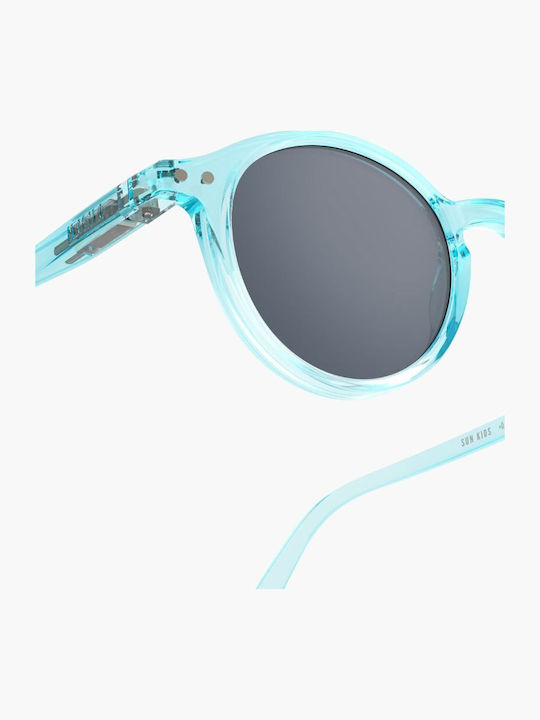 Izipizi Round Kids Sunglasses with Polarized Mirror Lens Blue for 5-7 Years