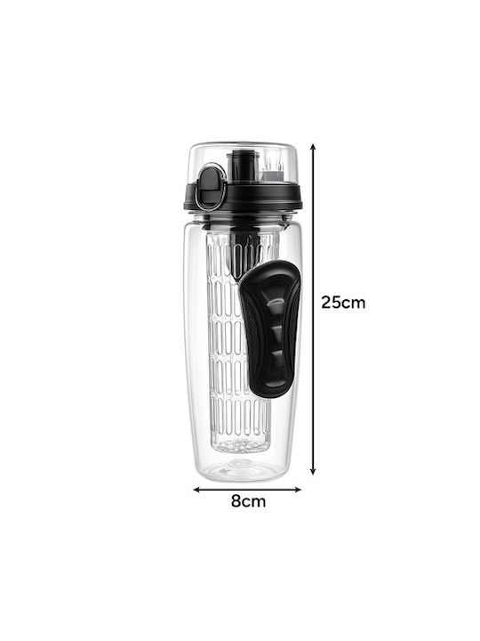 Παγούρι Πλαστικό 1000ml Διάφανο