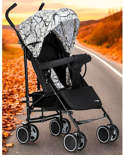 FreeOn Simple Umbrella Stroller Suitable from 6+ Months Black & White Circles 6.4kg