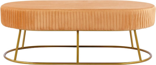 Samt-Tabouret Gold 118x64x40,5cm