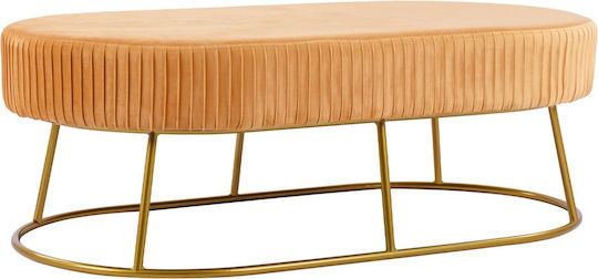 Samt-Tabouret Gold 118x64x40,5cm