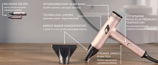 Rowenta Ionic Πιστολάκι Μαλλιών με Φυσούνα 1700W