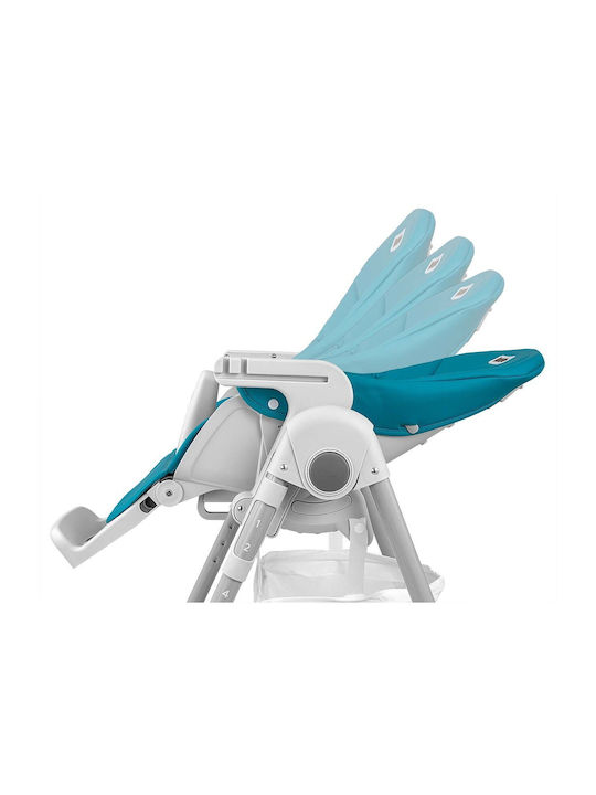 Milly Mally Bueno Foldable Baby Highchair 2 in 1 with Adjustable Height Ocean