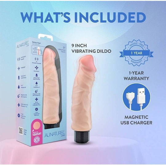 Blush Au Naturel Realistic Vibrator 22.2cm Beige