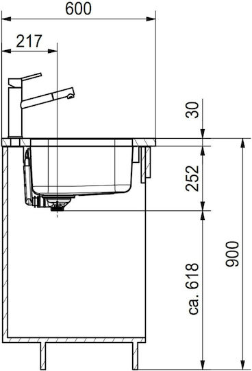 Franke Smart Srx 110-45 Υποκαθήμενος Inox Brushed Μ43.2xΠ48.2cm Γκρι Franke Smart Srx 110-45 Υποκαθήμενος Inox Brushed Μ43.2xΠ48.2cm Γκρι