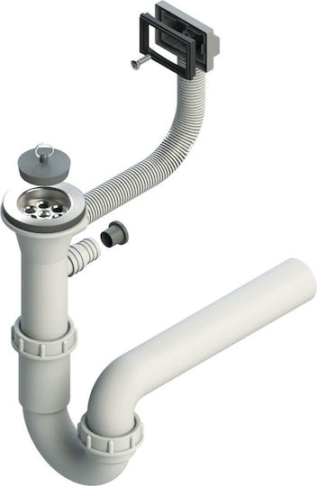 Alveus Drop-In Inox Küchenspüle M43,5xP86cm Graue