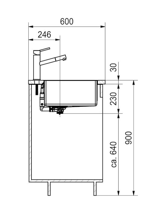 Franke Box Bxx Ένθετος Νεροχύτης Inox Brushed Μ38xΠ45cm Γκρι