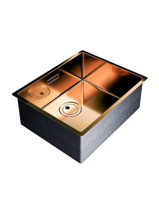 Globalo Unterbau Küchenspüle Inox M44xB54cm Graue