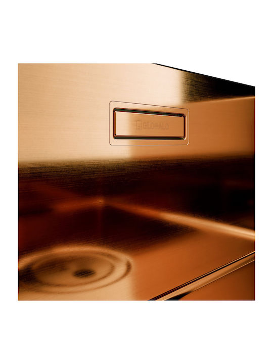 Globalo Unterbau Küchenspüle Inox M44xB54cm Graue