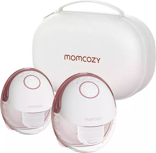 Momcozy Ηλεκτρικό Διπλό Θήλαστρο Μπαταρίας Χωρίς BPA Κόκκινο 180ml