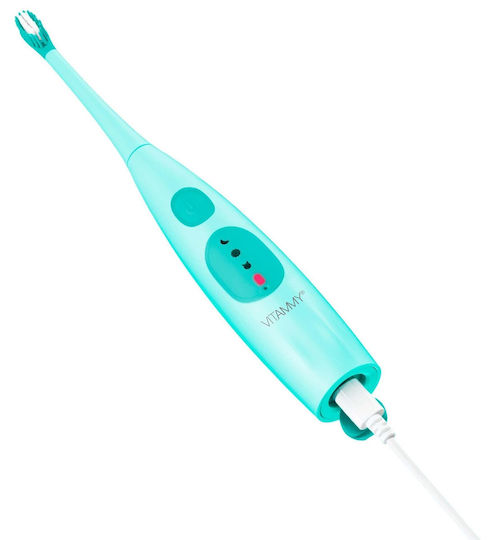 Vitammy Dino Children's Electric Toothbrush with Chronograph for 6+ Years Turquoise