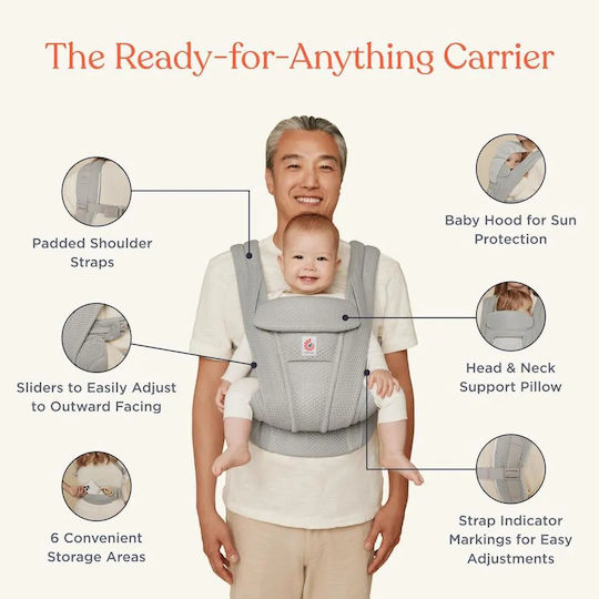 Ergobaby Classic Carrier Omni Beige with Maximum Weight 20.4kg