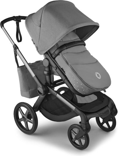 Bugaboo Sac de picioare pentru cărucior Impermeabil Gri cu căptușeală Fleece
