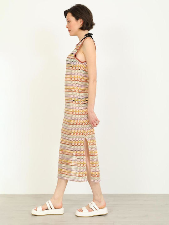 Doca Women's Maxi Caftan Beachwear Multicolored