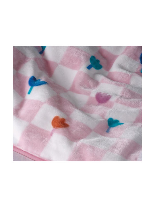 Kentia Blanket Velvet Beggy Pink 220x160cm