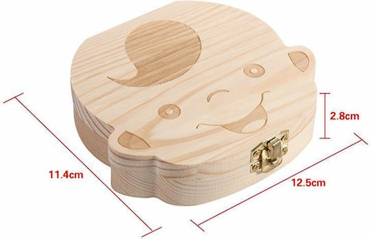Baby Tooth Box made of Wood for Girl