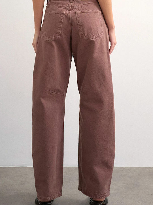 Topshop Ψηλόμεσο Γυναικείο Jean Παντελόνι