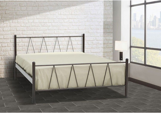 Ιος Κρεβάτι Ημίδιπλο για Στρώμα 110x190cm Γκρι Ιος Κρεβάτι Ημίδιπλο για Στρώμα 110x190cm Γκρι