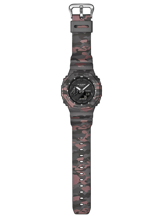 Casio Мъжки Часовник На Батерия Със Сива Каучукова Каишка
