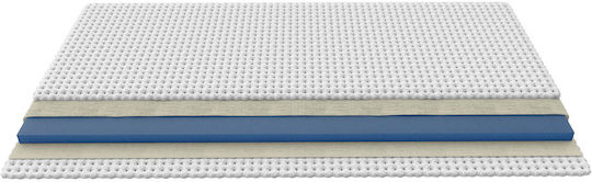 Greco Strom Ανώστρωμα Viscoool Μονό Memory Foam με Αποσπώμενο Κάλυμμα & Λάστιχα Εφαρμογής 100x200x7εκ.