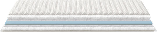 Greco Strom Mattress Topper Foam Super Double Foam with Elastic Straps 170x190cm