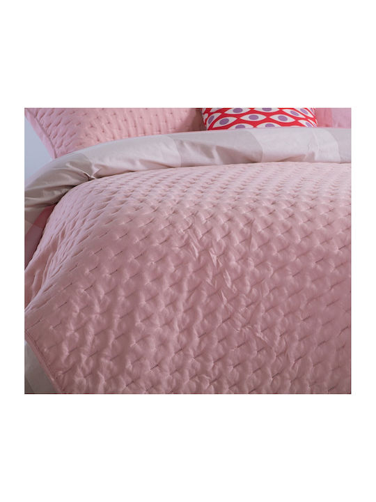 Nef-Nef Homeware Adelle Шалте Хемидипло Микрофибър Розово 180x240см