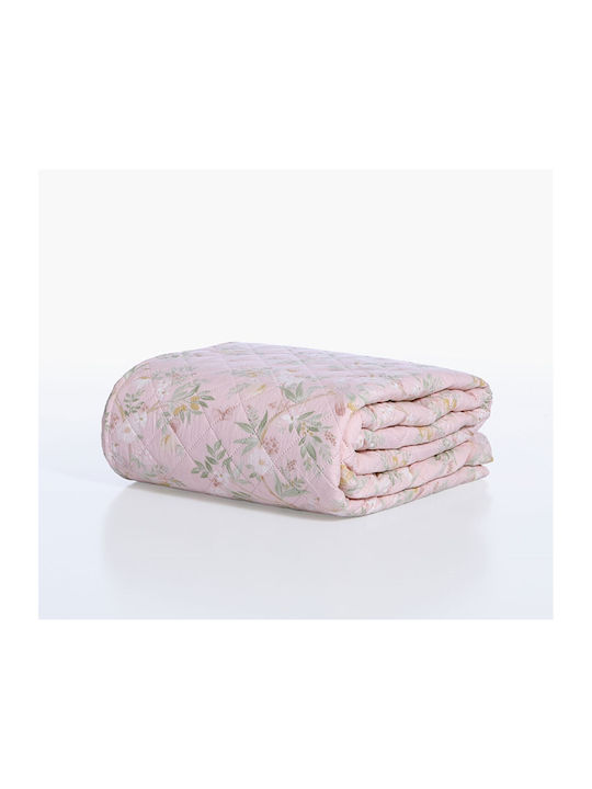 Nef-Nef Homeware Dreamel Coverlet Super King Microfiber Pink 230x240cm