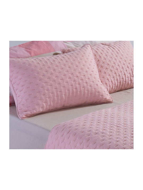 Nef-Nef Homeware Adelle Cuvertură Pat Dublu Microfibra Roz 230x240cm