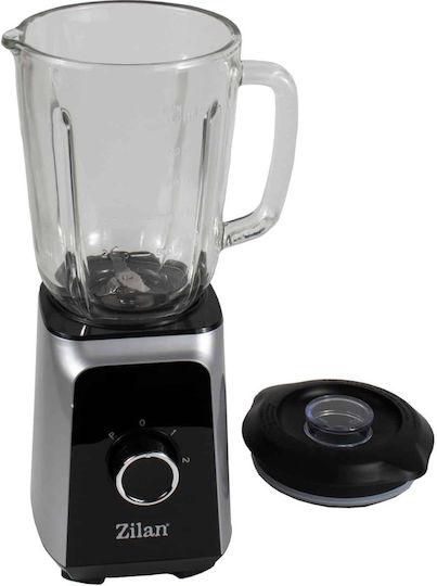 Zilan Μπλέντερ με Πλαστική Κανάτα 1.5 lt 1000W Inox ZLN3925