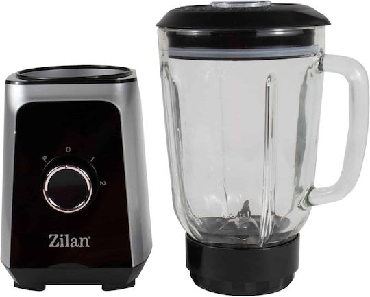 Zilan Μπλέντερ με Πλαστική Κανάτα 1.5 lt 1000W Inox ZLN3925
