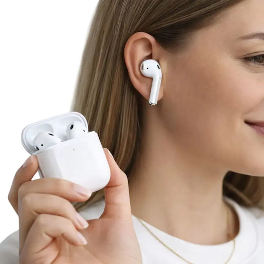 Moxom MX-TW87 Air 2 Earbud Bluetooth Handsfree Headphones with Charging Case White