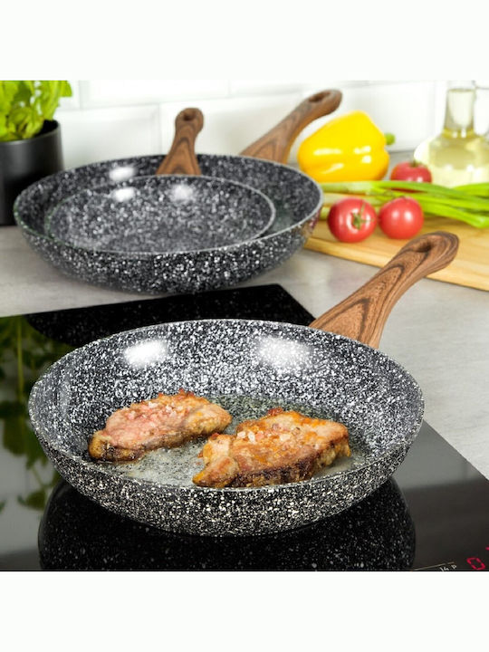 KING Hoff KING Hoff Aluminum Granite Pans Set with Non-stick Interior Coating 3 Pieces