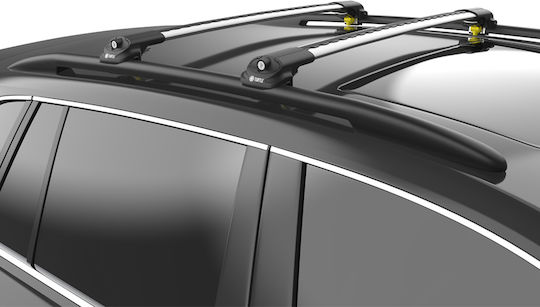 Turtle Air1 (with Roof Rack Legs and Lock) Silver