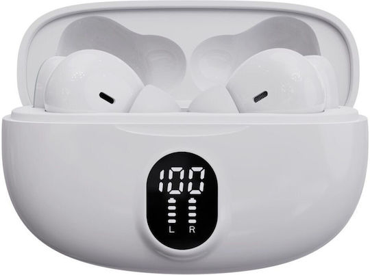 Denver TWE-57 In-Ear Bluetooth Kopfhörer mit Ladekoffer Weiß