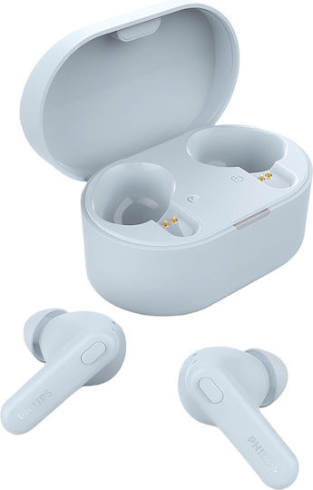 Philips TAT1108 In-Ear Bluetooth-Freisprecheinrichtung Kopfhörer mit Schweißresistenz und Ladeetui Blau