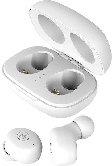 GoGEN CREW evo 2 In ear Bluetooth хендсфри Слушалки с Устойчивост на Пот и Кутийка за Зареждане Бял