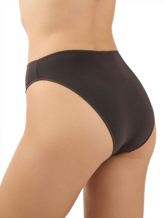 Fimelle Women's Briefs 2Pack Seamless Brown